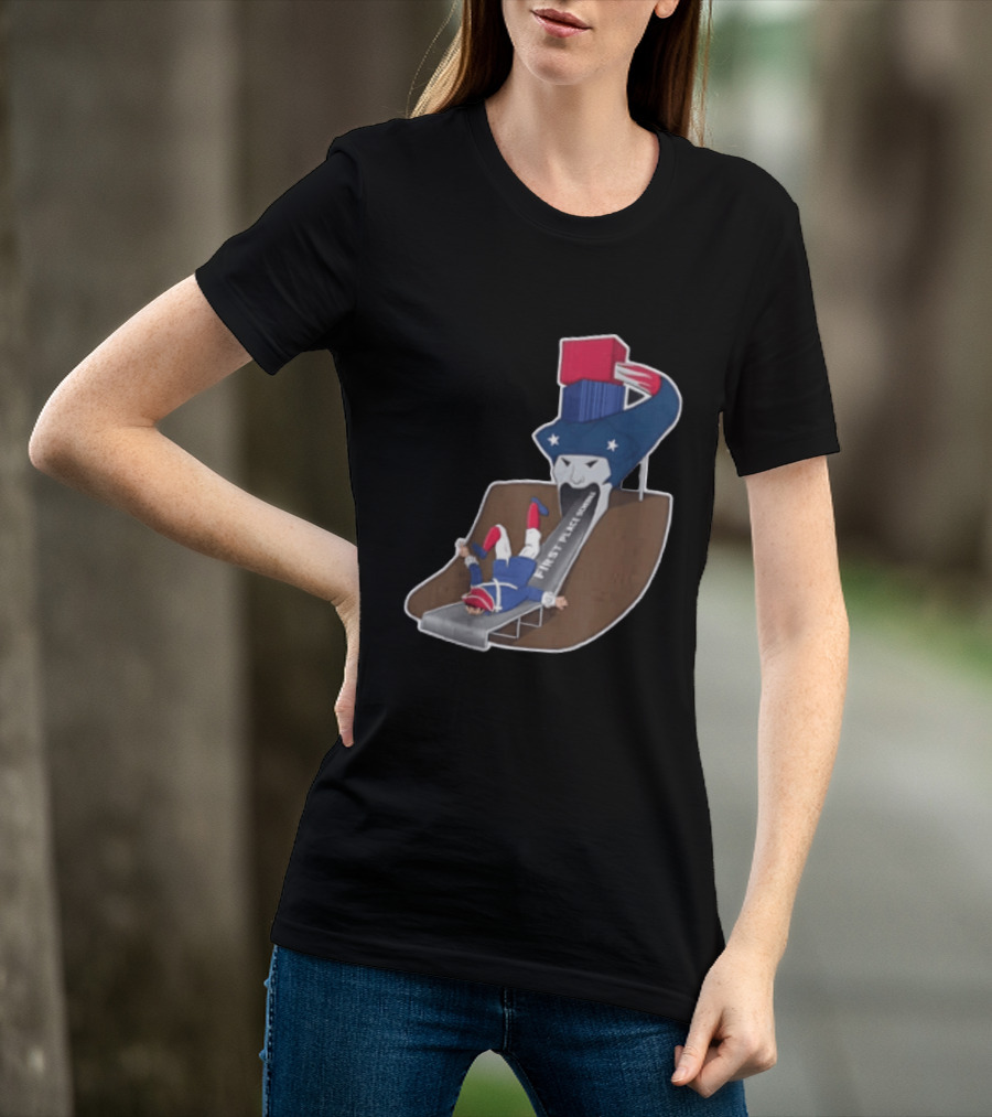 First Place Schedule Patriot Slide Humorous Football Fan Gear T-Shirt