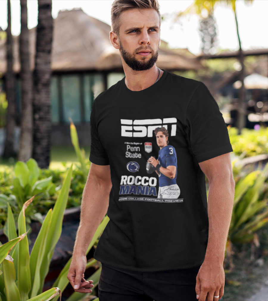ESPN Exclusive Rocco Mania Penn State College Football Preview 2026 T-Shirt