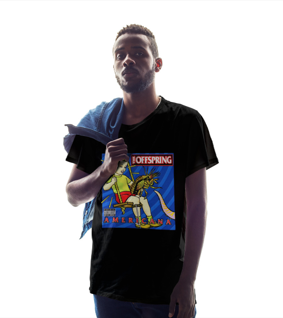 The Offspring Americana Album Cover Kid Holding Lobster Tentacle Explicit Content T-Shirt