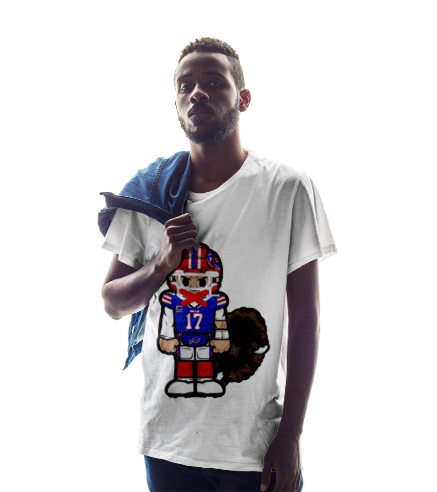 Josh Allen Buffalo Bills 17 Chibi Football 2026 T-Shirt