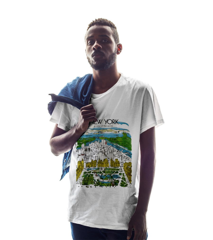 New York A View Of The World Carla Safernac T-Shirt