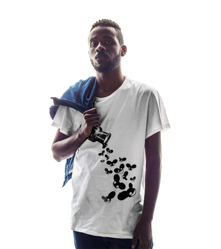 Deadmau5 Tipped Glass Medicine Bottle Mouse Head Spill T-Shirt