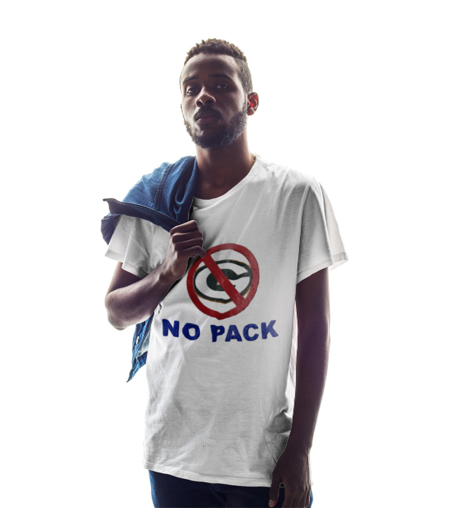 No Pack Green Bay Packers Anti Logo NFL Fan T-Shirt