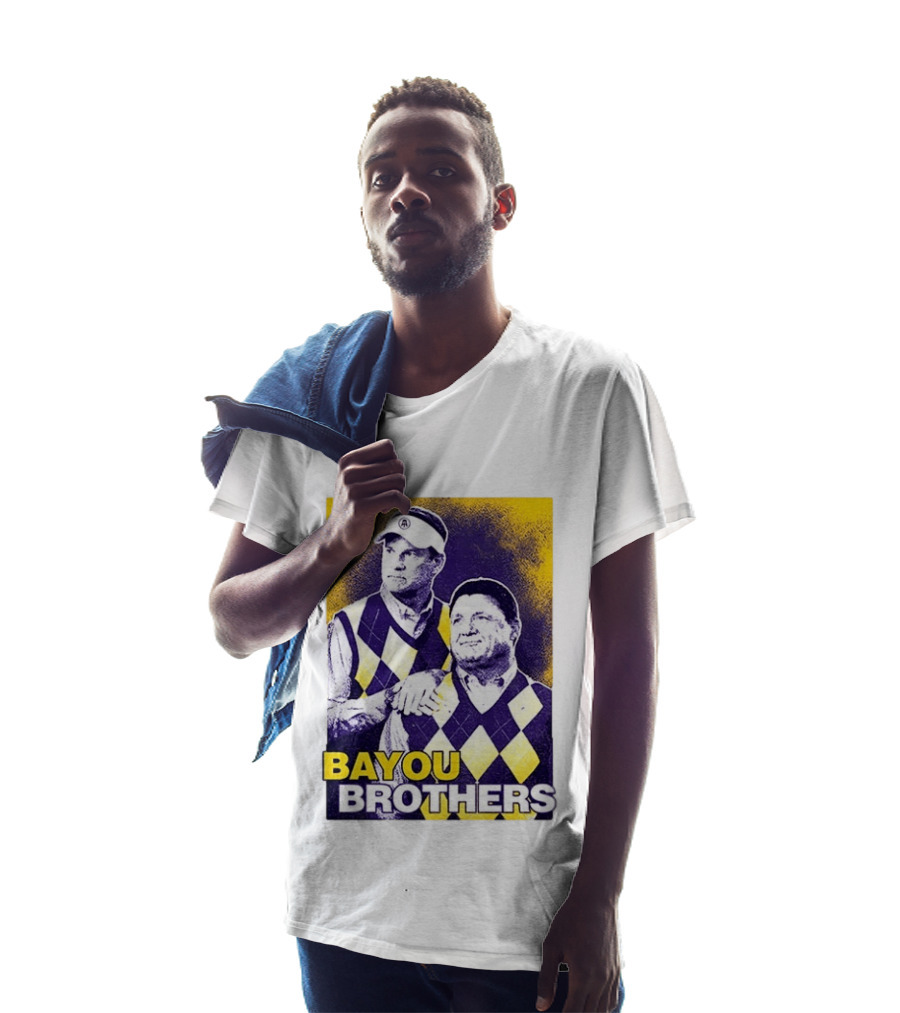 Bayou Brothers Ed Orgeron Coach O Kim Mulkey LSU Tigers T-Shirt