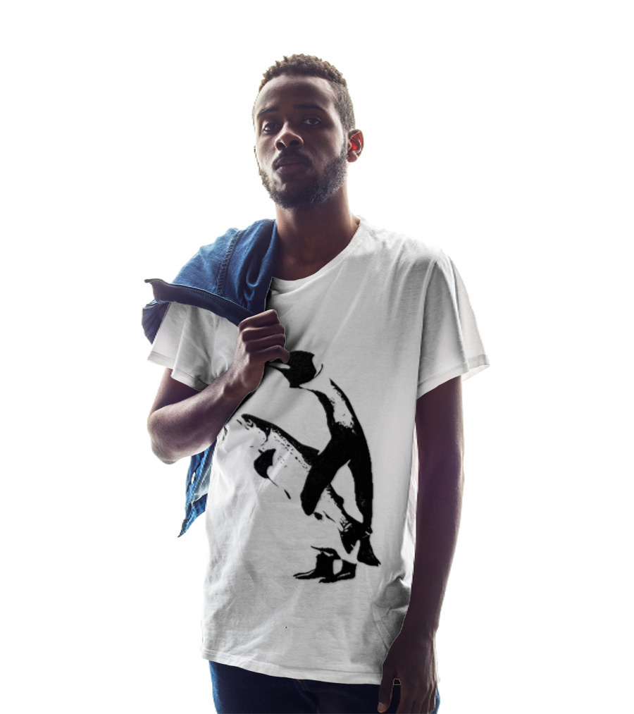 Penguin Holding A Fish T-Shirt