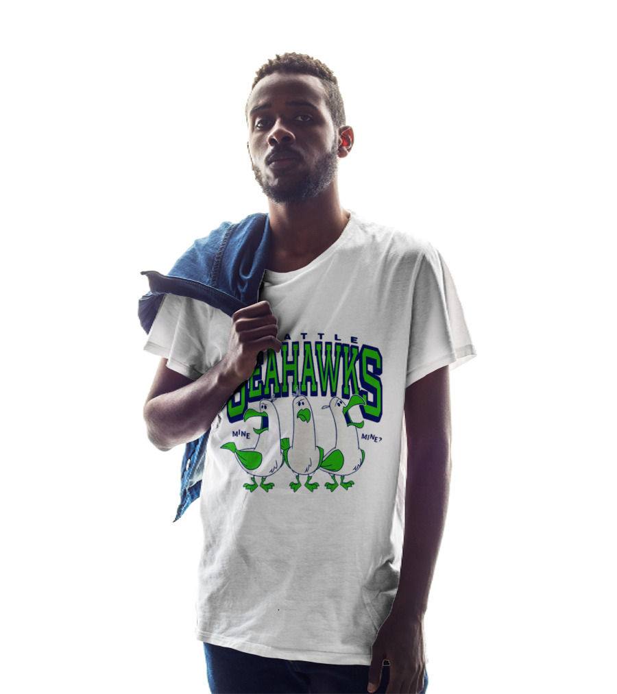 Seattle Seahawks Seagulls Mine Mine Mine T-Shirt