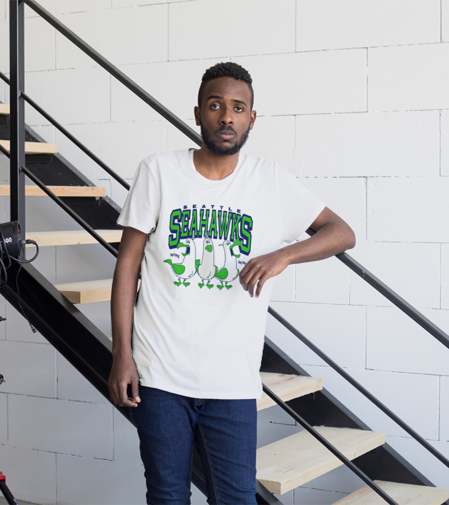 Seattle Seahawks Seagulls Mine Mine Mine T-Shirt