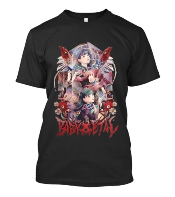 Babymetal Three Anime Female Stained Glass T-Shirt