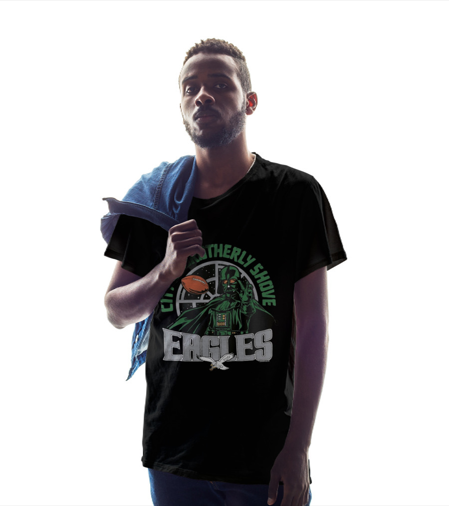 Eagles City Of Brotherly Shove Darth Vader Star Wars Football Fan T-Shirt