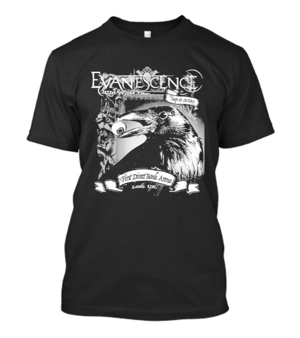 Evanescence Leeds UK World Tour 2026 First Direct Arena September 8 T-Shirt