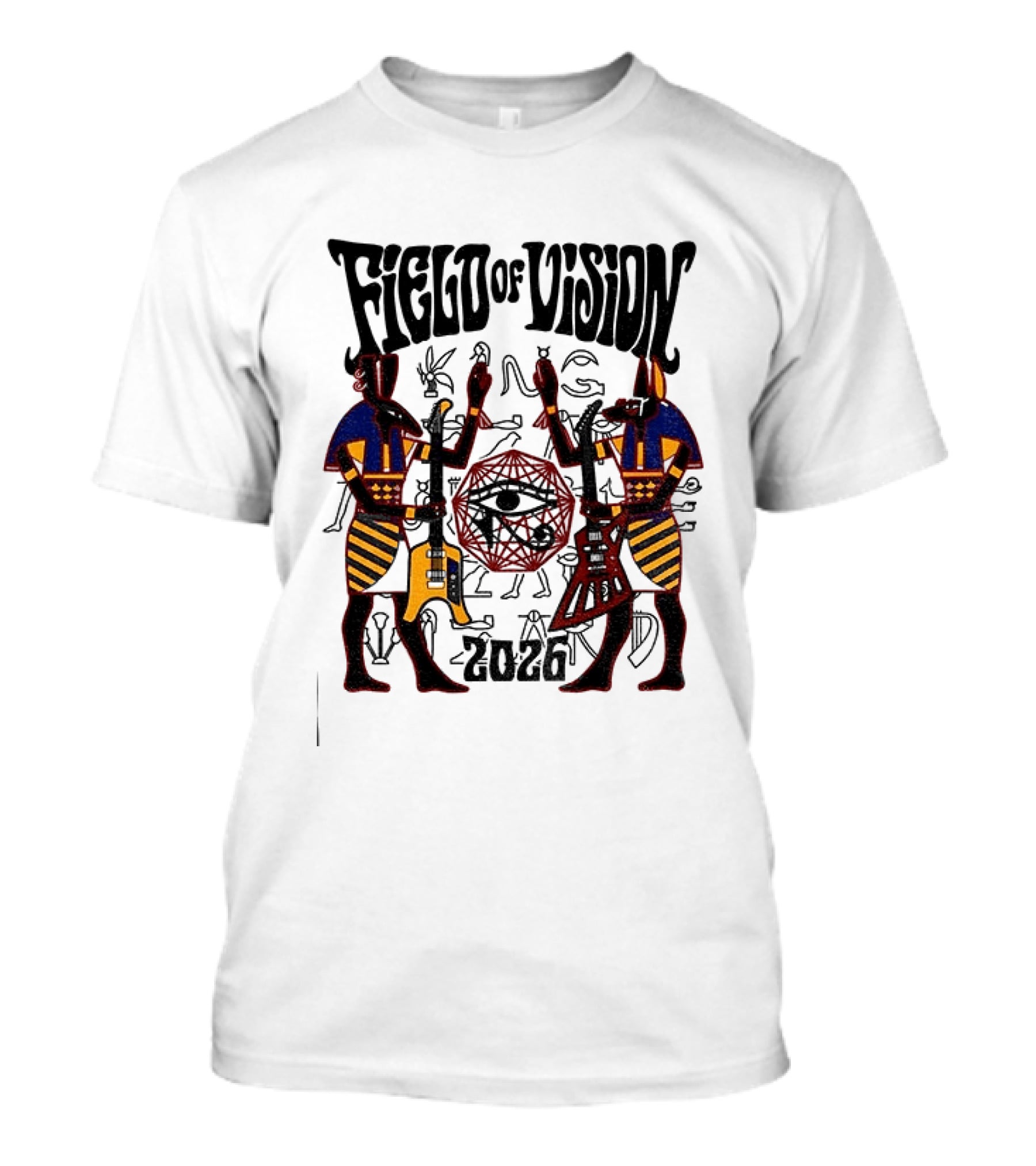 Field Of Vision 2026 Egyptian God Eye Of Horus Desert Sand T-Shirt