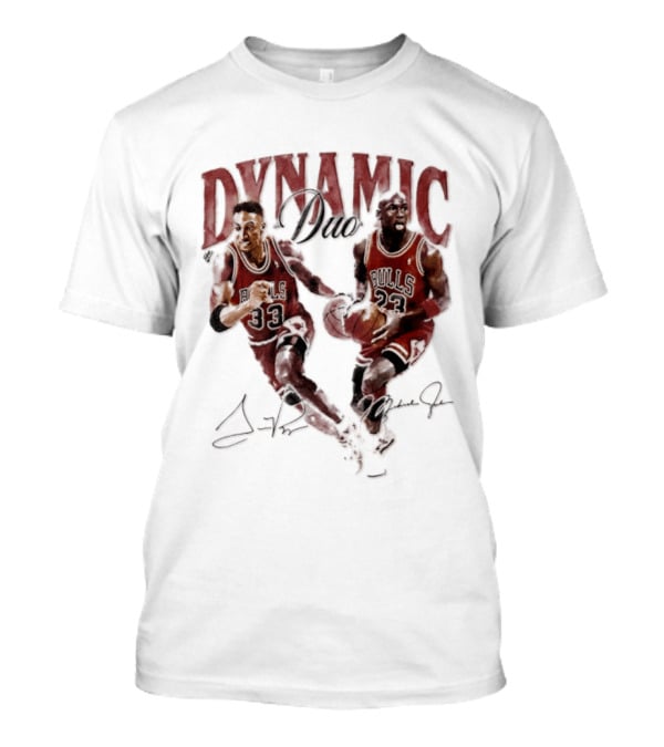 Dynamic Duo Scottie Pippen Michael Jordan Bulls 33 23 T-Shirt