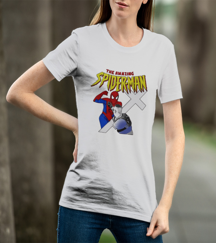 The Amazing Spider Man Vs Jake Lang Comic Style Showdown T-Shirt