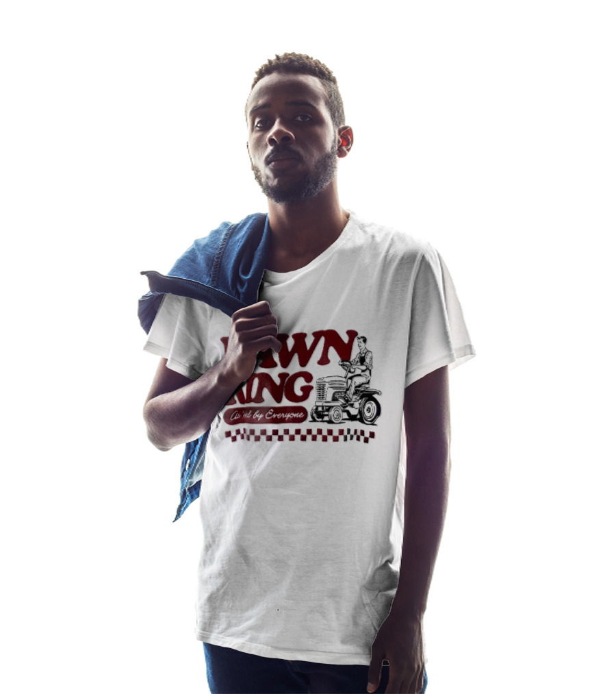 Lawn King Man Riding Mower Tractor As Voted By Everyone T-Shirt