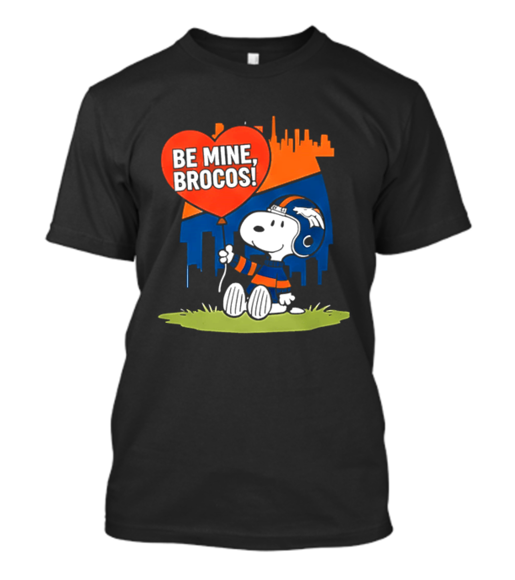 Be Mine Broncos Snoopy Valentine 2026 Denver Football Fan T-Shirt