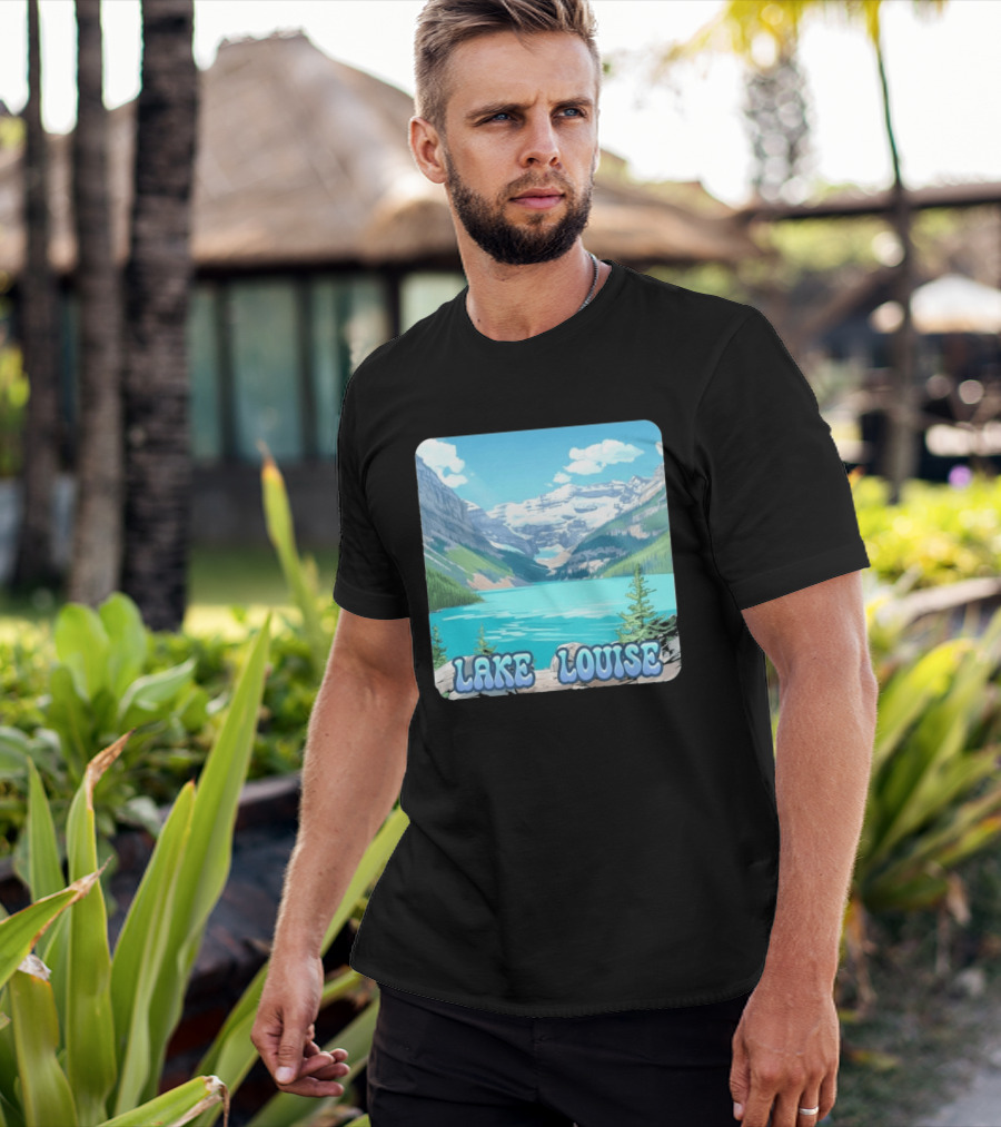 Lake Louise Canada Scenic Mountain Lake View T-Shirt