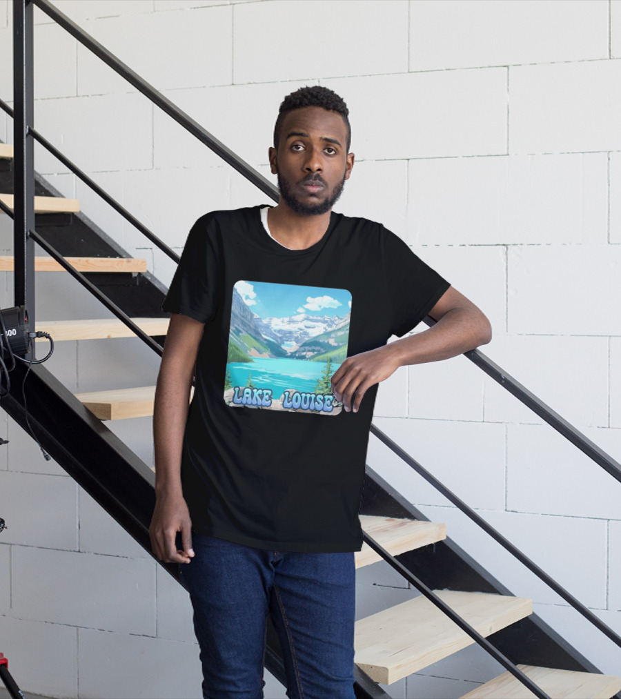 Lake Louise Canada Scenic Mountain Lake View T-Shirt