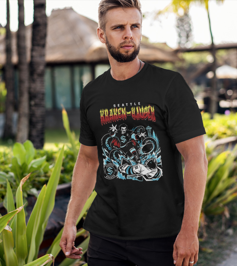 Seattle Kraken Danhausen WWE Friday Night 2026 Hockey Clash T-Shirt