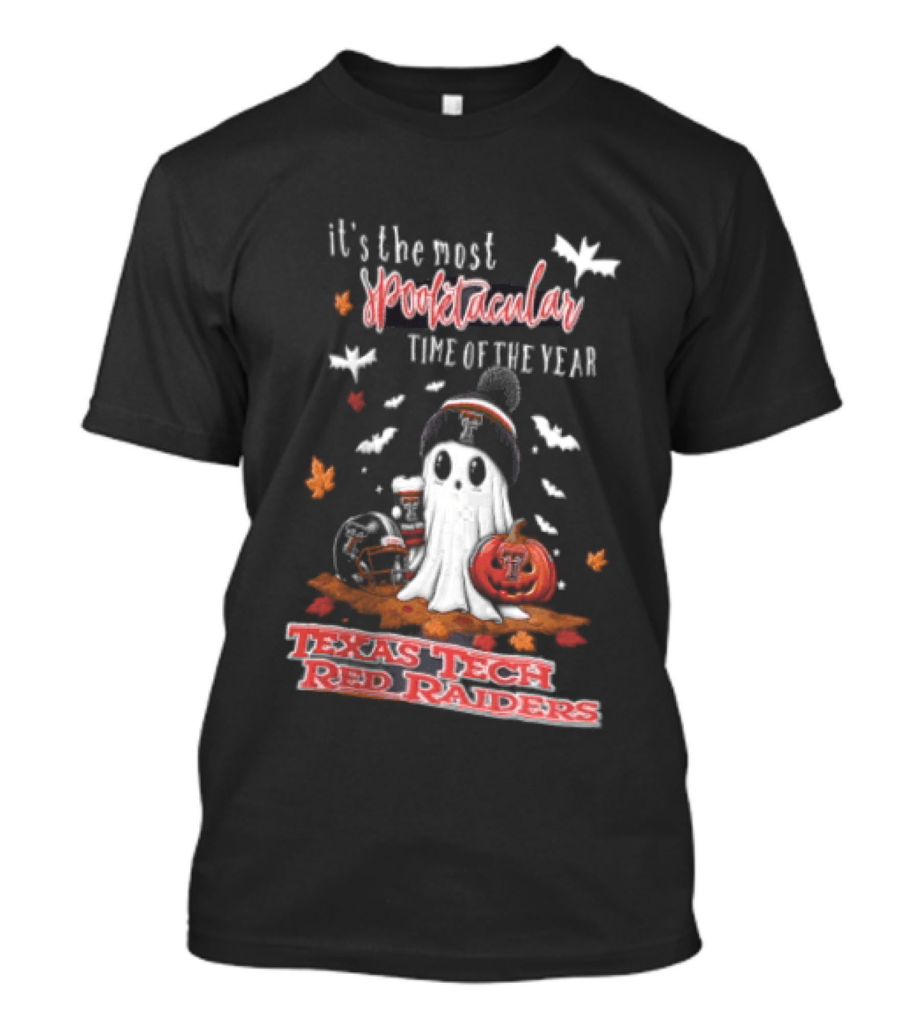 Texas Tech Red Raiders Most Spooktacular Time Of Year Ghost Pumpkin T-Shirt