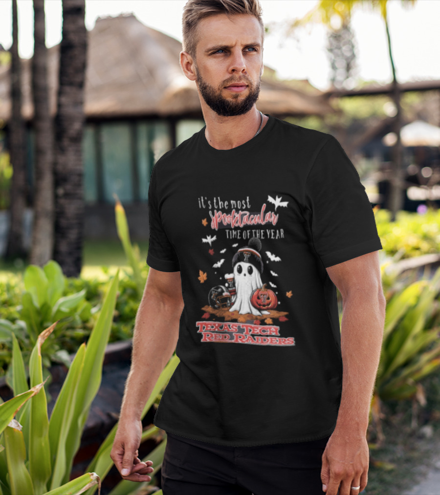 Texas Tech Red Raiders Most Spooktacular Time Of Year Ghost Pumpkin T-Shirt