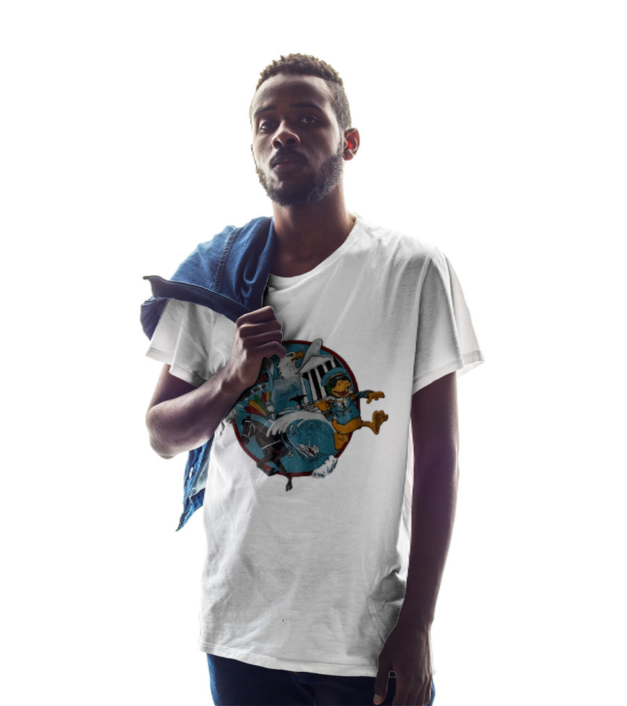 Decatur Alabama River City Cartoon Duck Horse Eagle Balloon T-Shirt