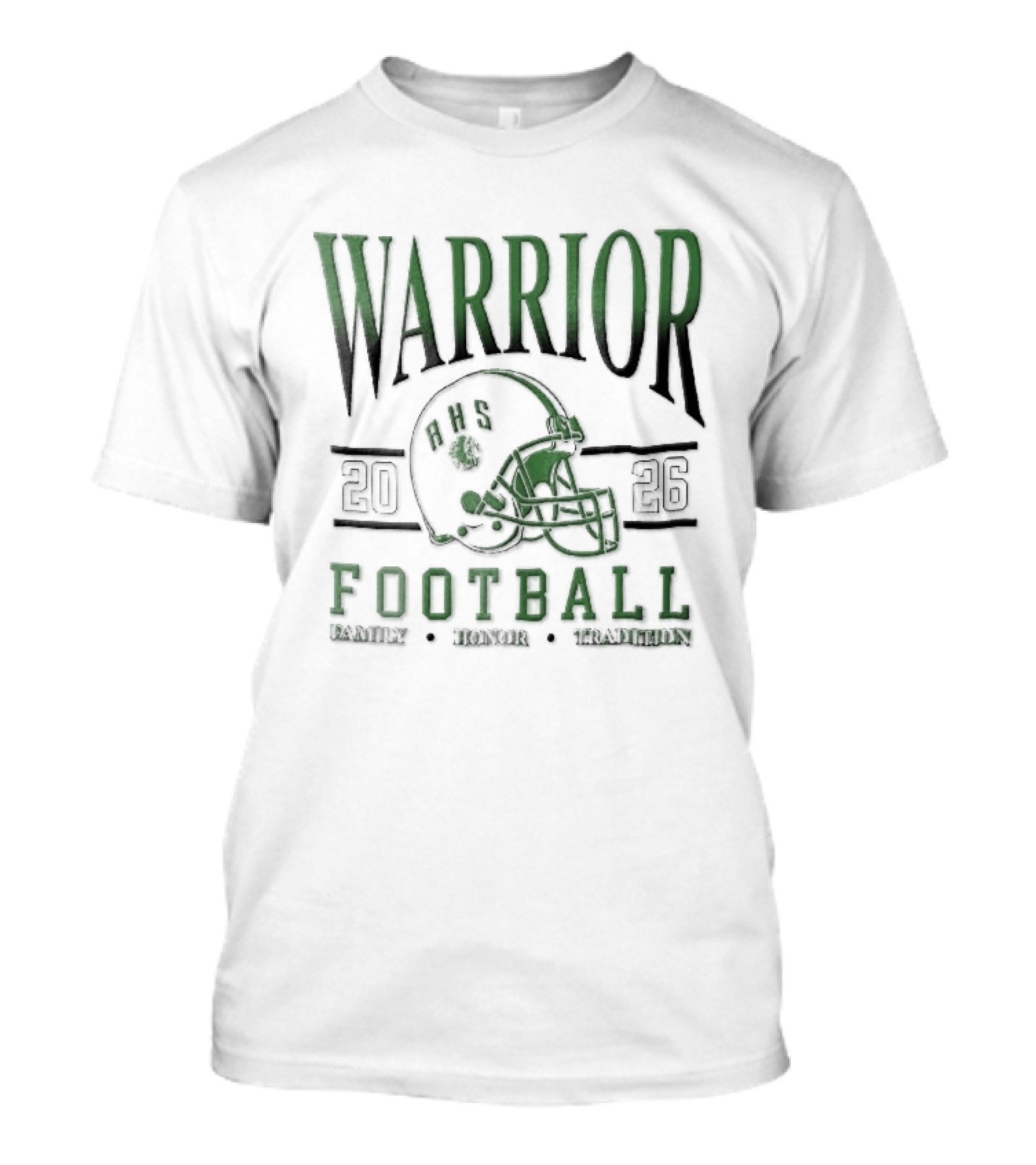 Warrior 2026 Football Family Honor Tradition Helmet Facemask T-Shirt