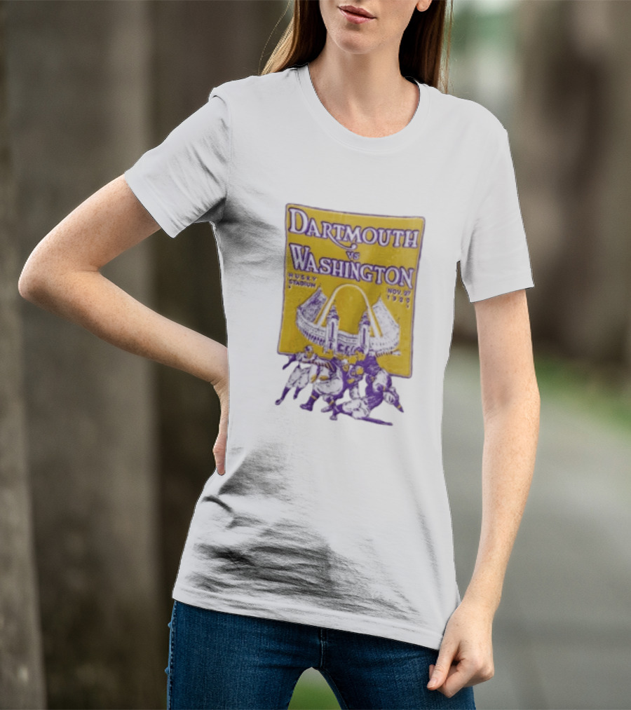 Dartmouth Vs Washington Husky Stadium Nov 27 1920 Football Players T-Shirt