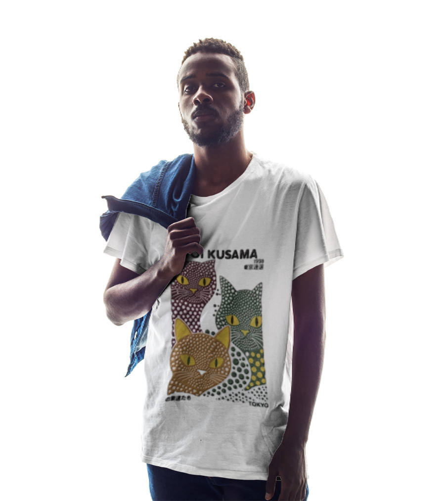 Yayoi Kusama Polka Dot Cats Tokyo T-Shirt