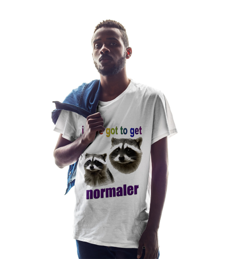Raccoons I Have Got To Get Normaler Fun Colorful Phrase T-Shirt