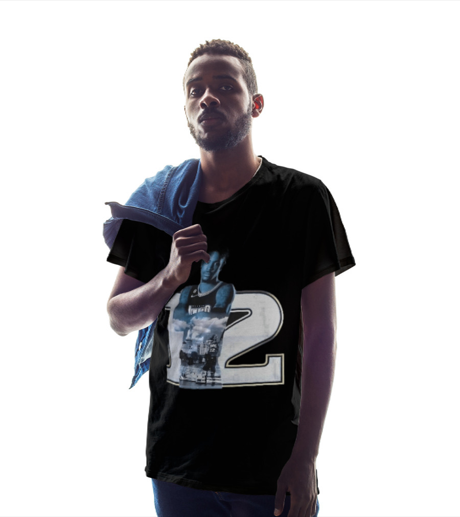 Essentials Ja Morant Black Memphis Grizzlies Player Number 12 T-Shirt