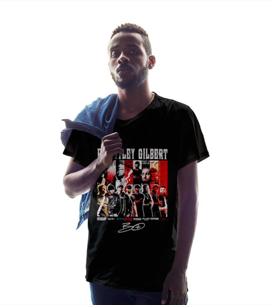 Brantley Gilbert Live Tour Band Sins Of The Father The Devil Don't Sleep Signature T-Shirt