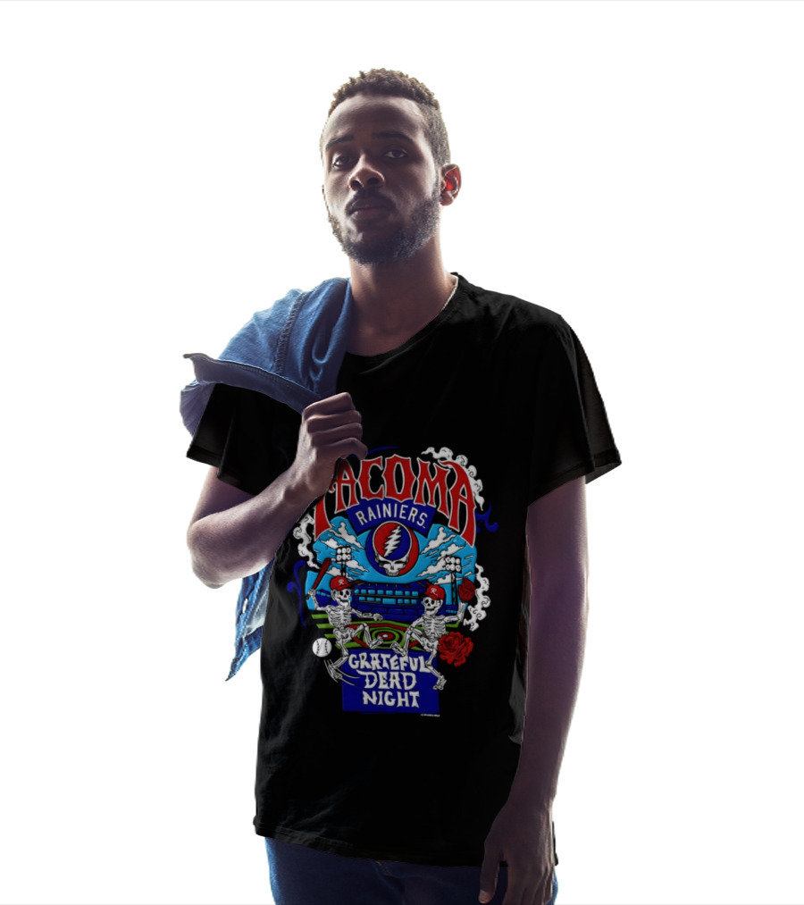 Tacoma Rainiers Grateful Dead Night 2026 Baseball Skulls Stadium T-Shirt