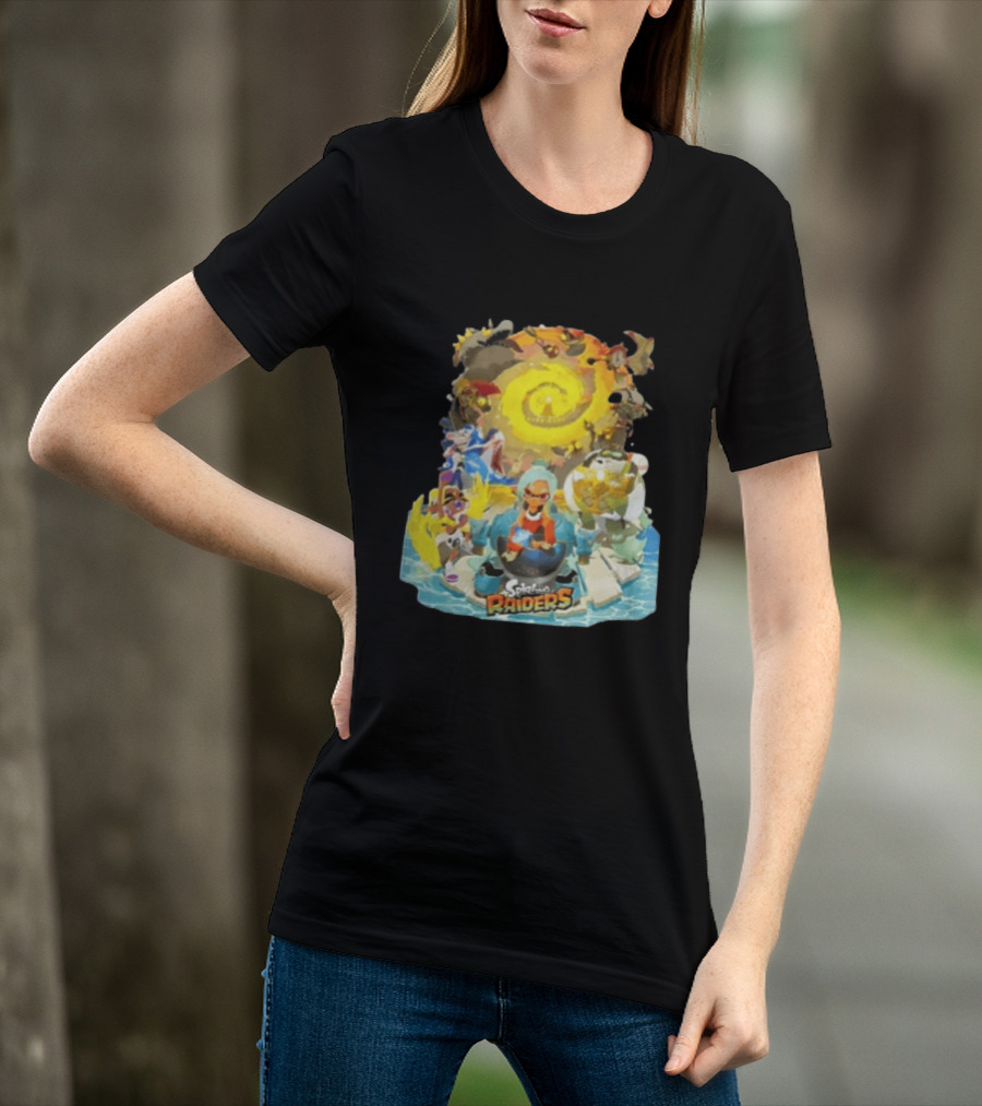 Splatoon Raiders Dive Deep Adventure With Iconic Characters And Vibrant Ocean Themes T-Shirt