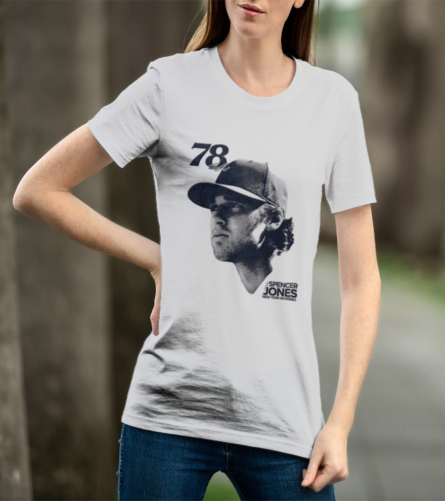Spencer Jones No 78 New York Yankees MLB Lineage Series T-Shirt