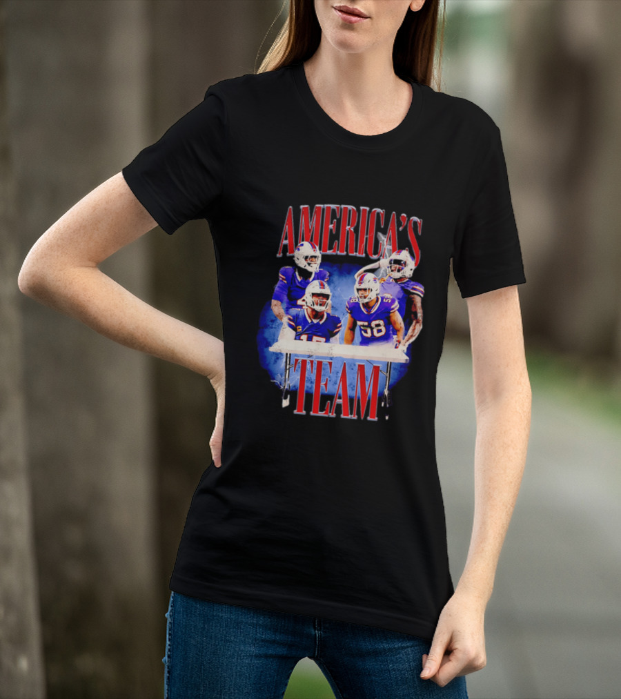 Buffalo Bills America's Team Players Table Celebration T-Shirt