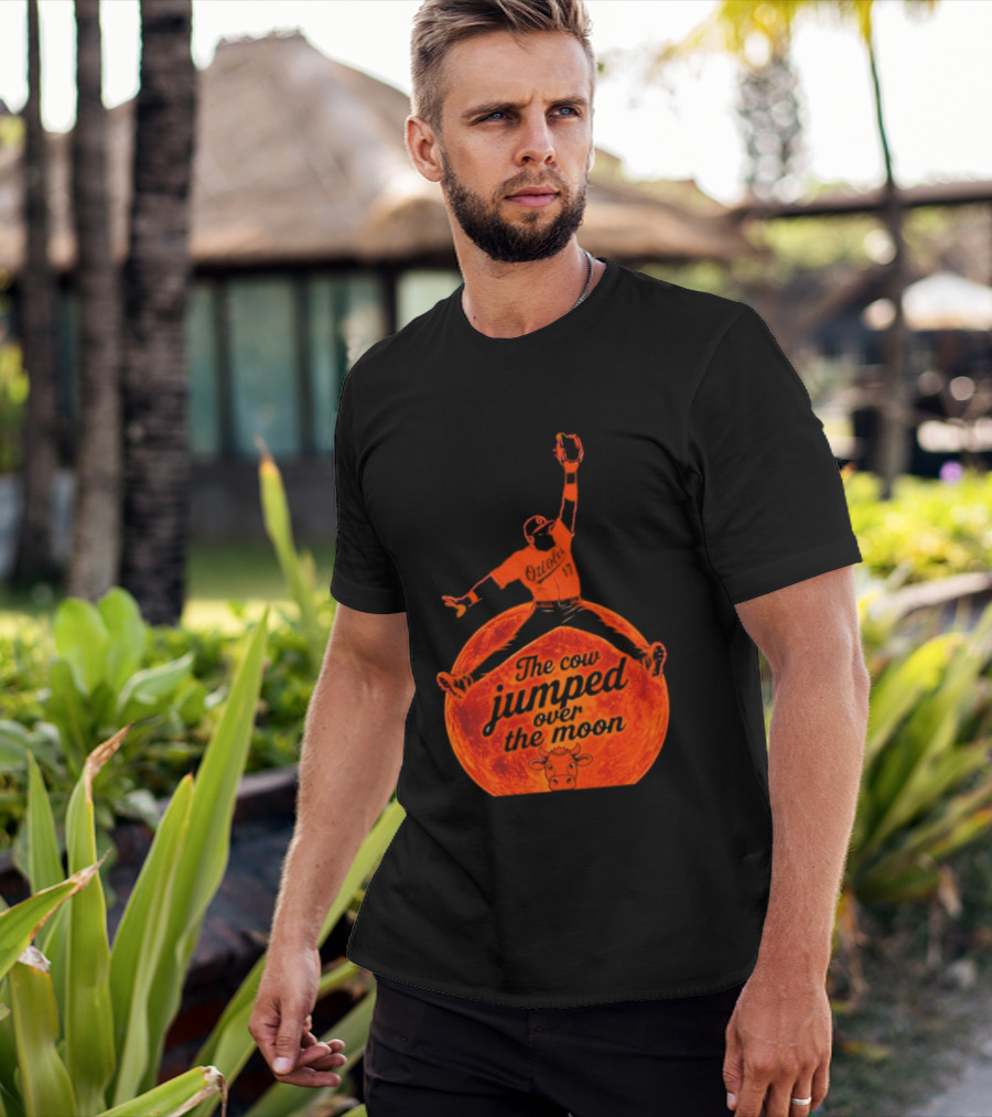 Colton Cowser The Cow Jumped Over The Moon Baseball Catcher T-Shirt