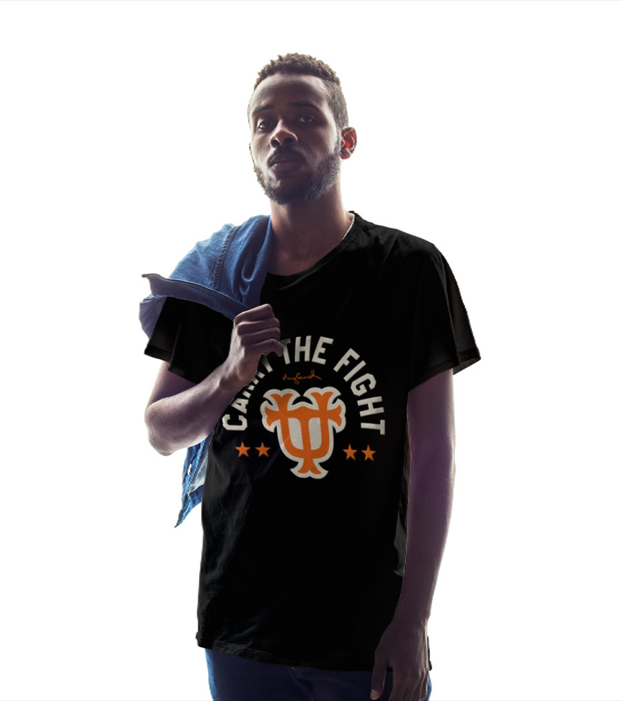 Carry The Fight Tennessee Volunteers Iconic Insignia With Stars T-Shirt