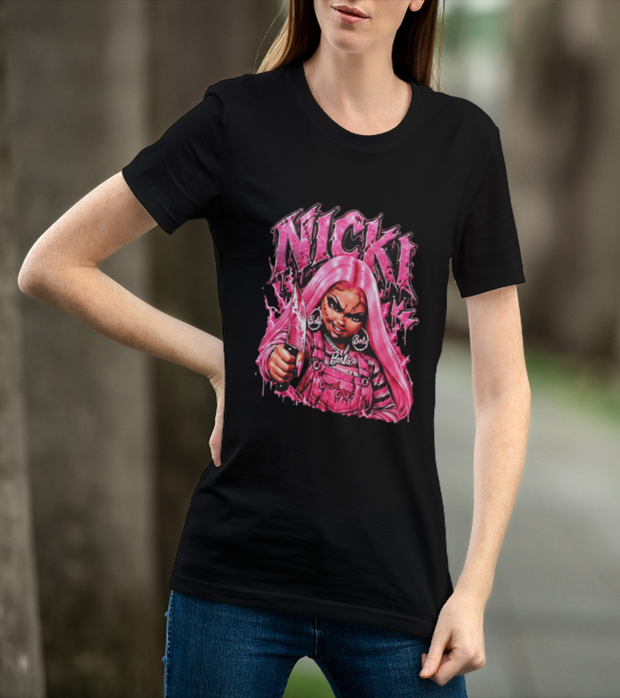 Nicki Chucky Barbie Good Guys Pink Halloween 2026 T-Shirt