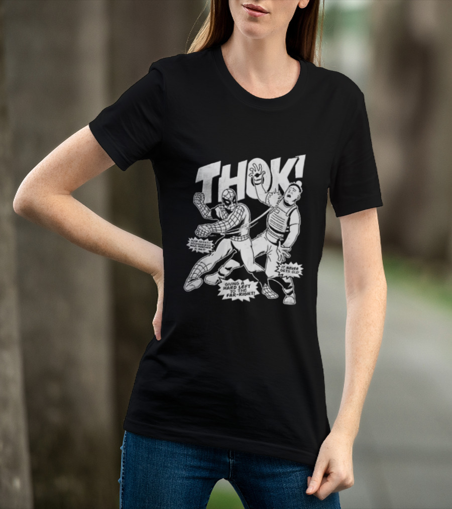 Spider Man Thok Nazi Puncher Far Right Comic Line T-Shirt