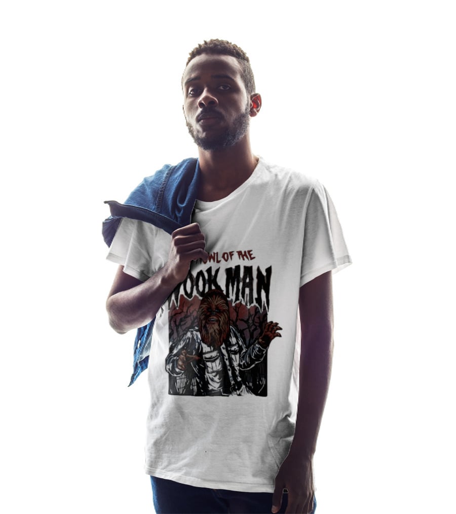 The Howl Of The Wook Man Chewbacca Werewolf Spooky Forest Horror Flannel Jacket T-Shirt