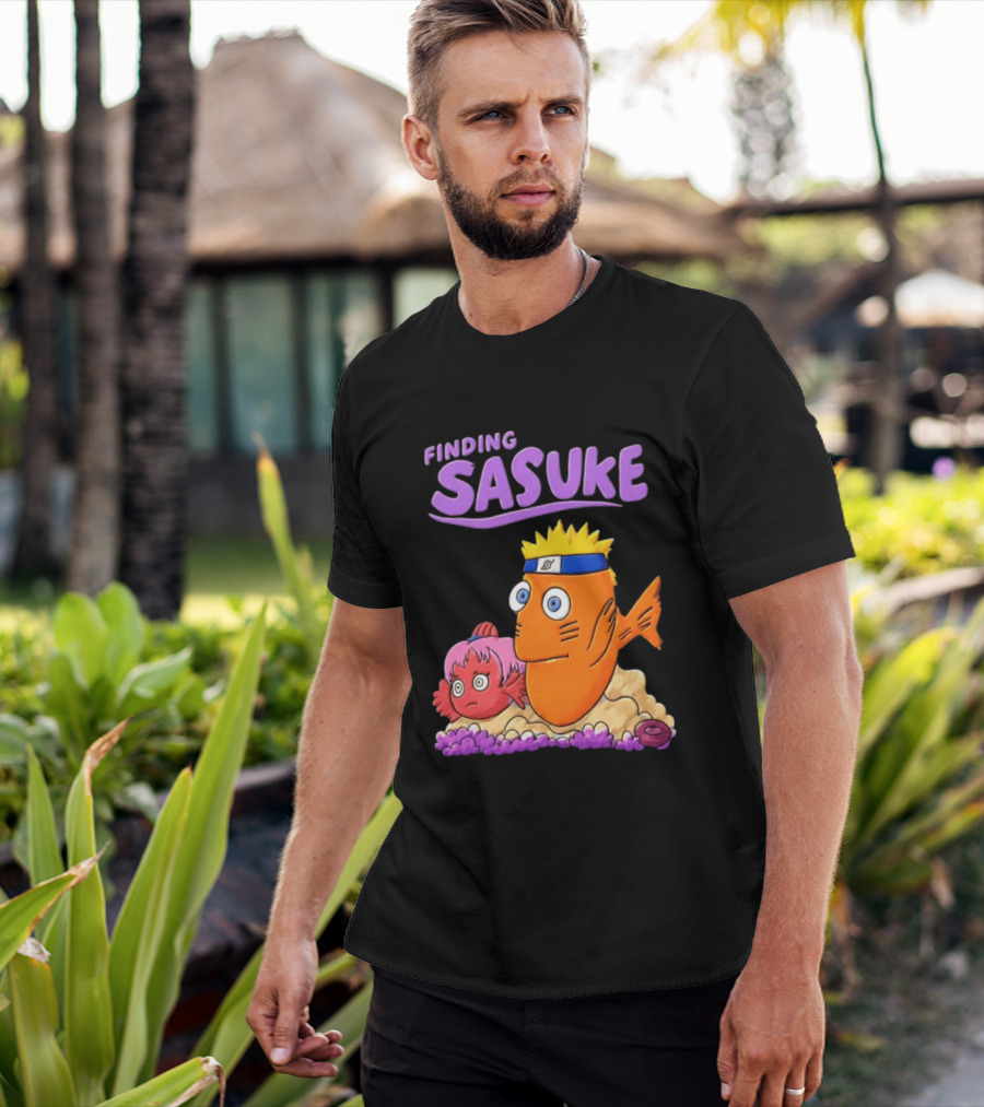 Finding Sasuke With Naruto And Nemo Crossover Adventure T-Shirt