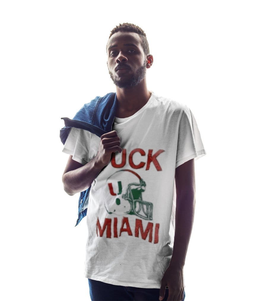 Fuck Miami Football Helmet T-Shirt