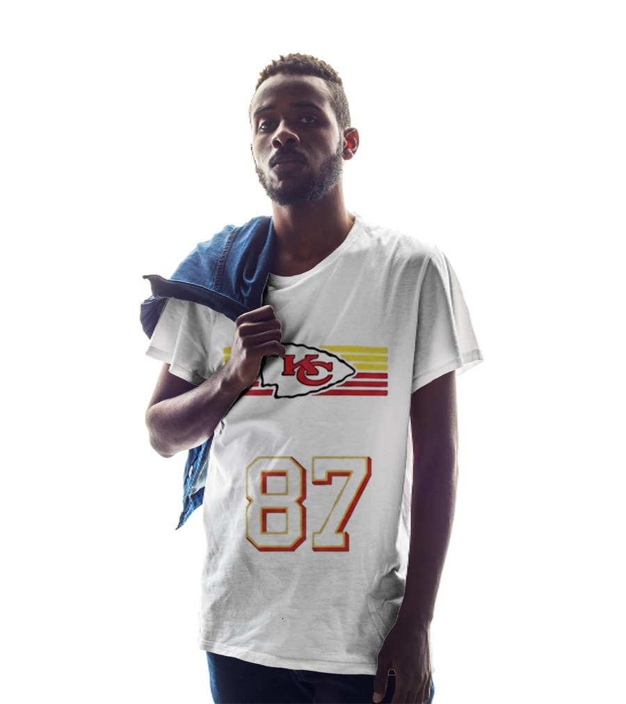 Travis Kelce Kansas City Chiefs KC Logo 87 T-Shirt