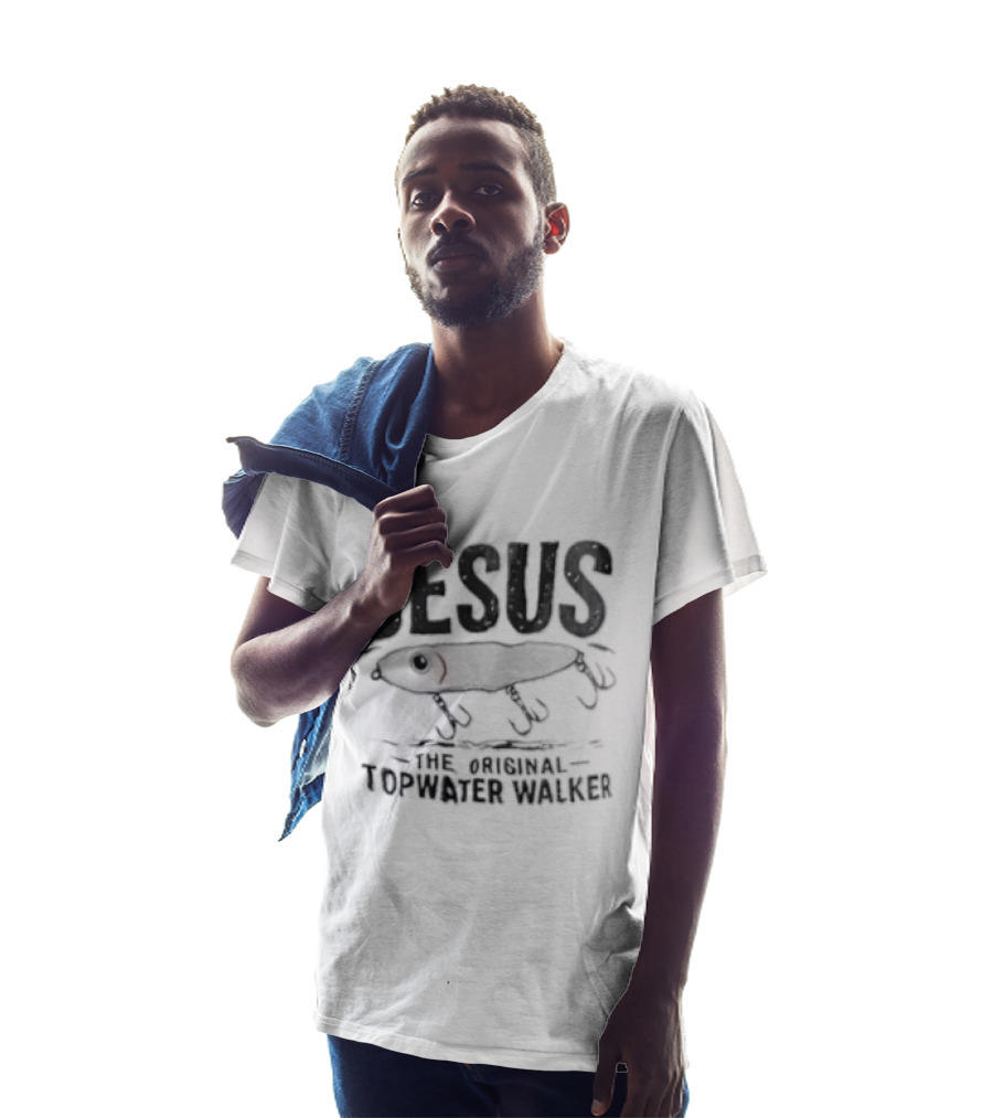Jesus The Original Topwater Walker Fishing Humor T-Shirt