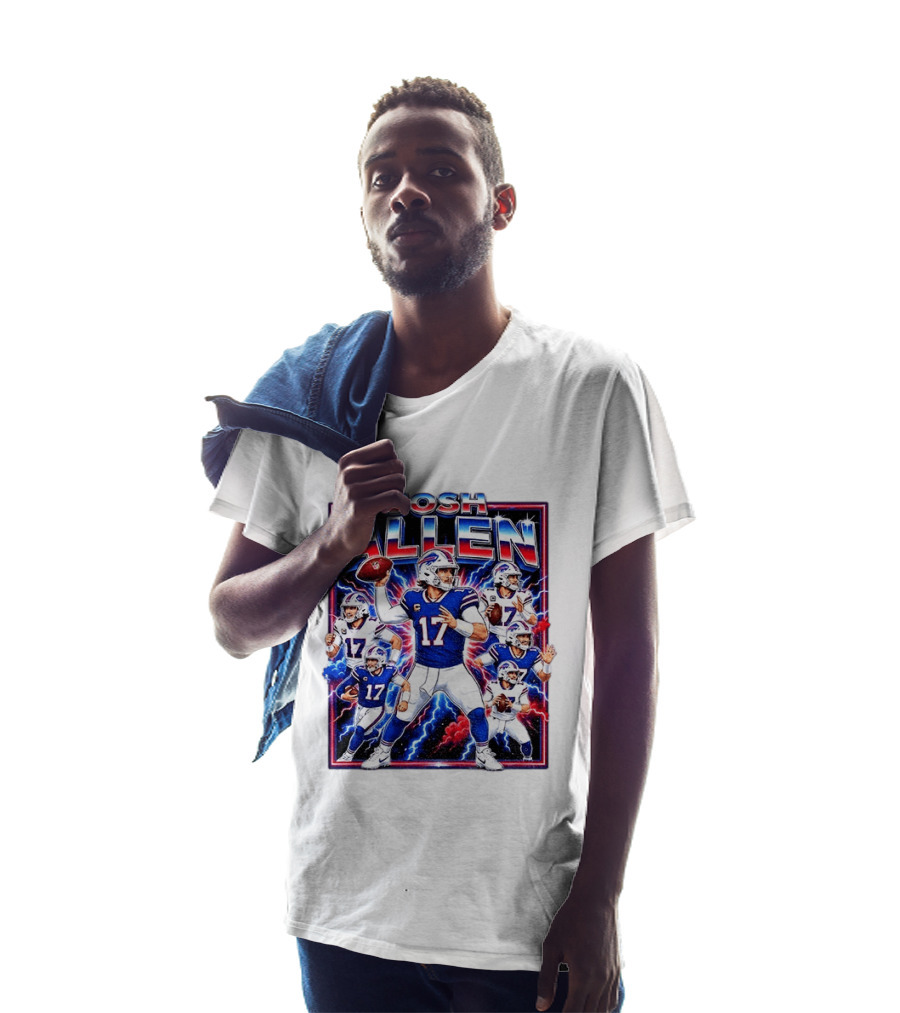 Josh Allen Buffalo Bills Galactic Storm Quarterback 17 T-Shirt