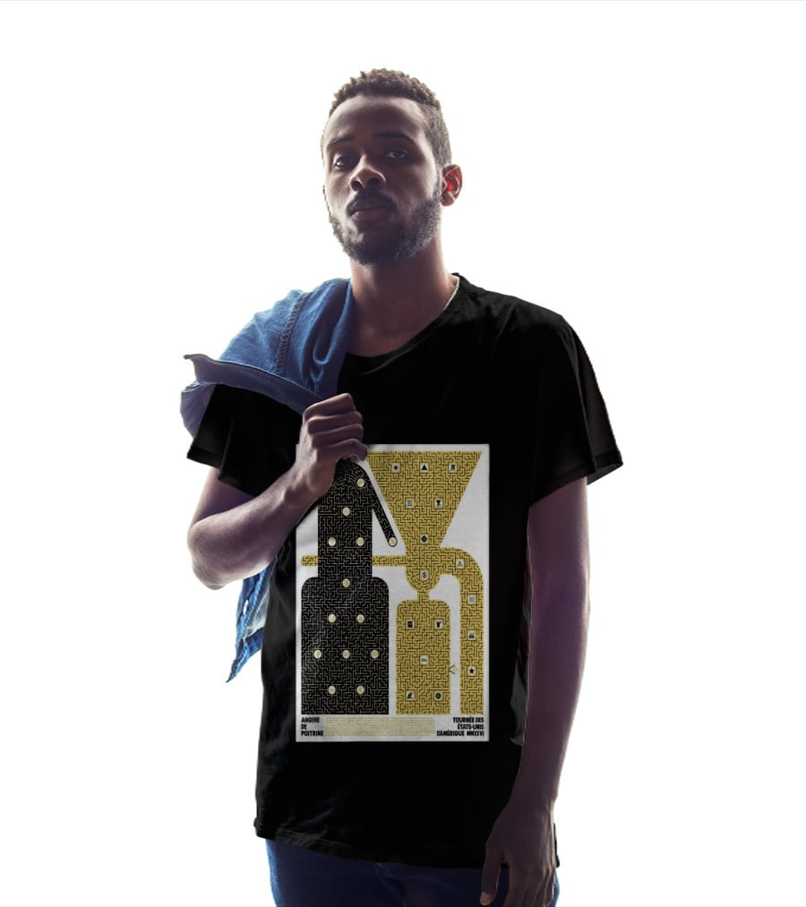 Angine De Poitrine Tournée Des États Unis D'Amérique MMXXVI Tour Music Limited T-Shirt