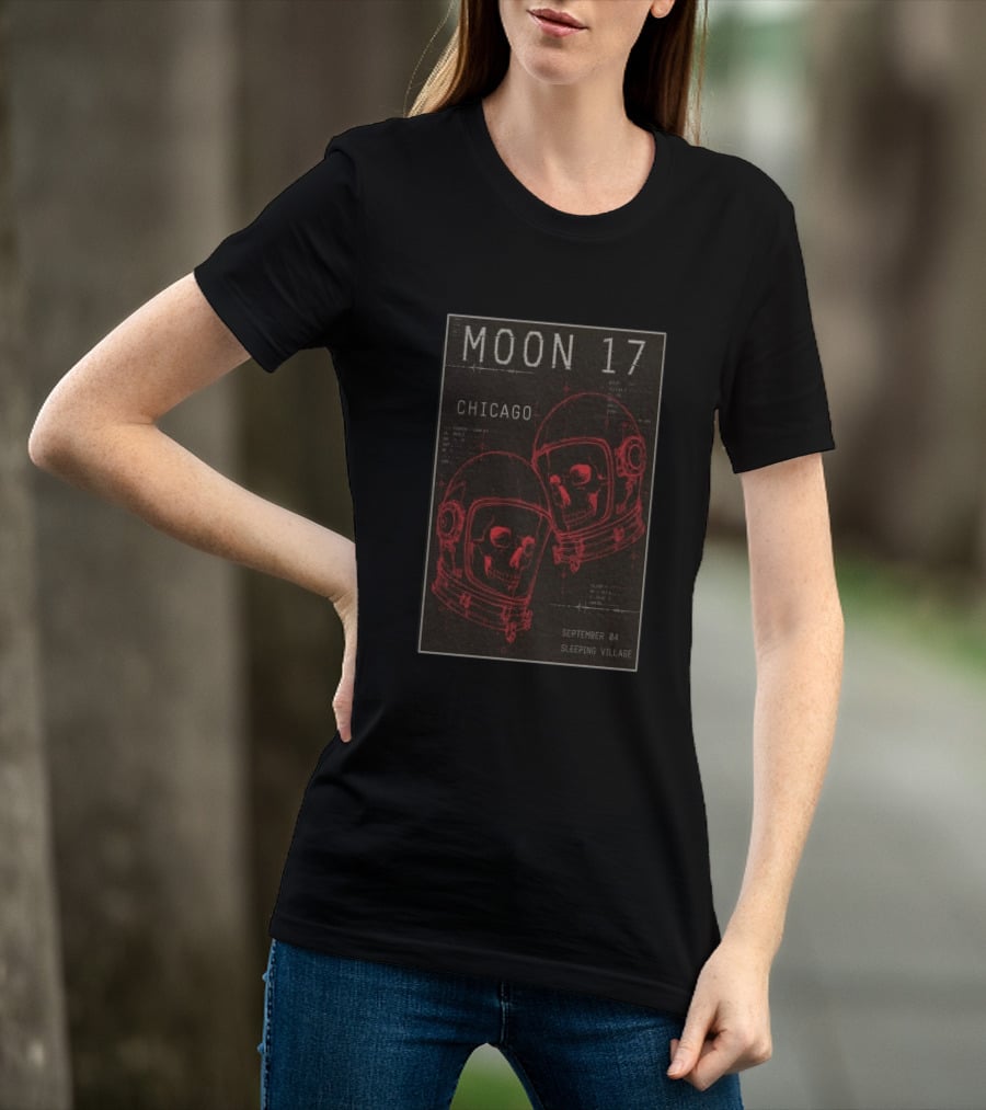 MOON 17 Chicago September 4 Sleeping Village Concert T-Shirt