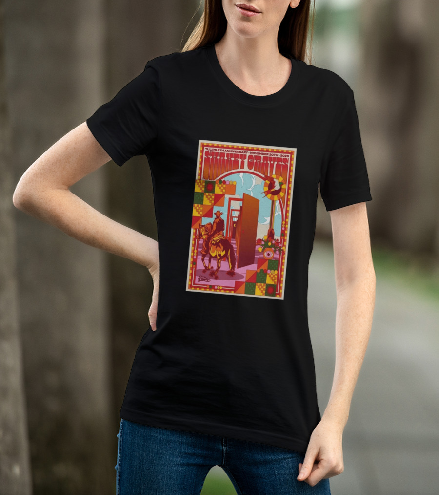 Tulips 6th Anniversary Shakey Graves November 20 2026 Fort Worth Texas Show T-Shirt
