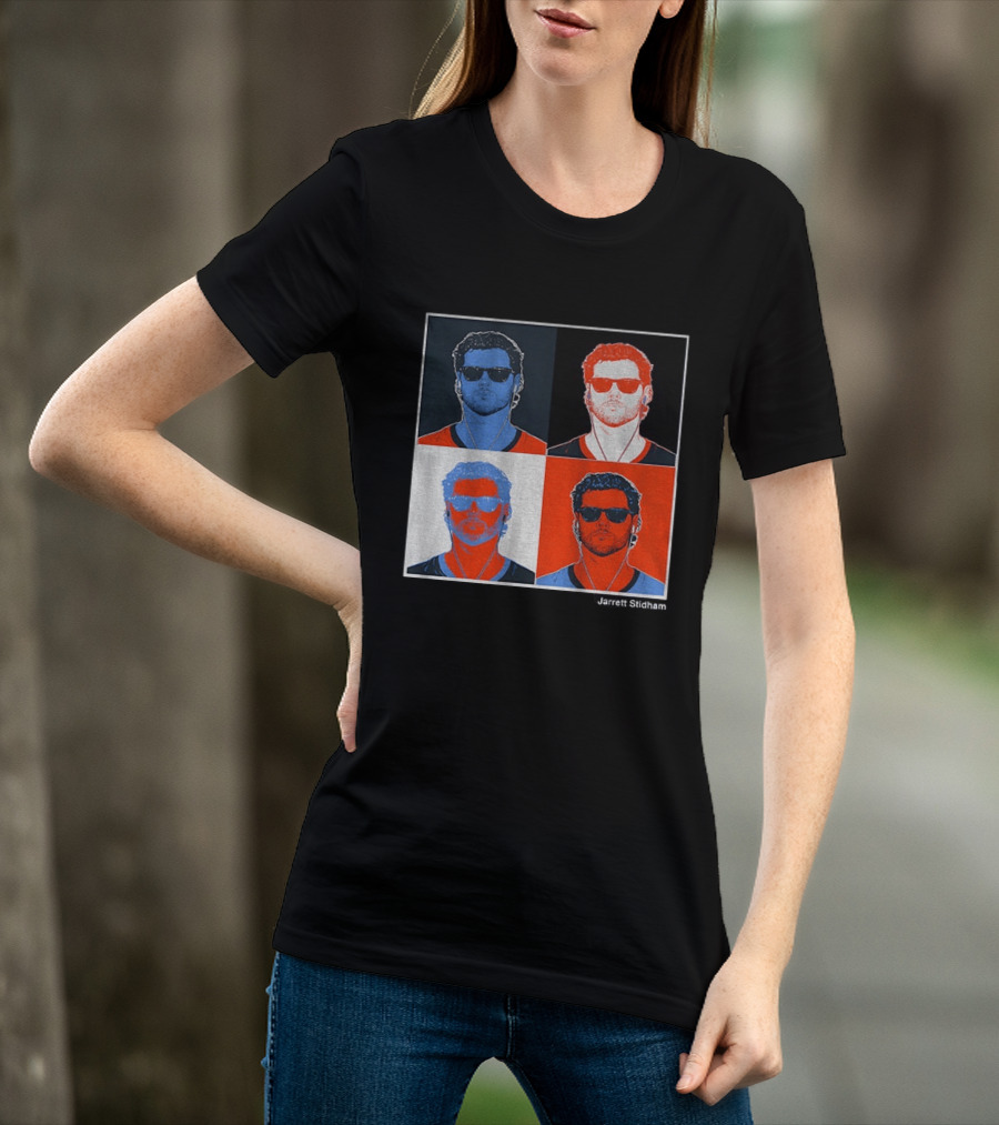 Jarrett Stidham Pop Art Denver Broncos Football Player T-Shirt
