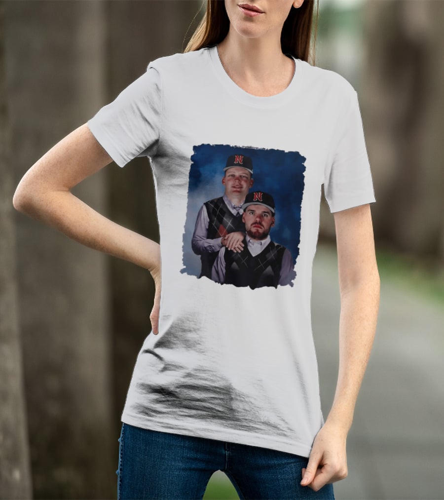 Brock Wilken And Luke Step Brothers N Cap Baseball T-Shirt